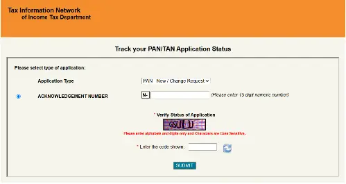 NSDL PAN Card Tracking Status 2025